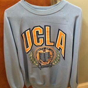 Large Baby Blue UCLA Bruins Pullover Sweatshirt